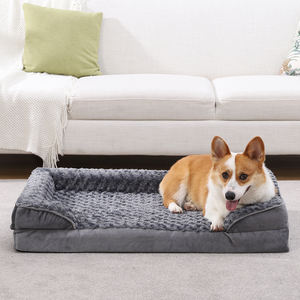 Venta al por Mayor de Fábrica, Sofá Ortopédico de Lujo para Perros, Lavable, Resistente a Mordeduras, Cama para Mascotas - Product Image 1