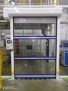 <span class=keywords><strong>Porte</strong></span> de garage industrielle automatique à enroulement rapide en <span class=keywords><strong>PVC</strong></span> flexible pour entrepôt - Product Image 6