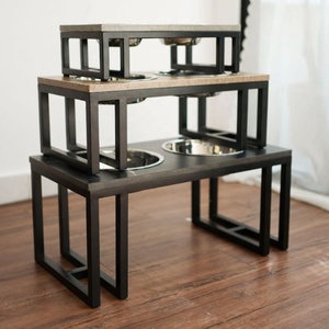 ชามอาหารสัตว์เลี้ยงแบบปรับระดับได้ สแตนเลส ชามคู่ ขาตั้งโลหะ แบบพกพา ดีไซน์แข็งแรง เป็นมิตรกับสิ่งแวดล้อม ผลิตในเวียดนาม รับผลิตแบบ OEM/ODM - Product Image 3