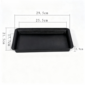 <span class=keywords><strong>Sottovaso</strong></span> <span class=keywords><strong>Rettangolare</strong></span> Spesso e Satinato, Base in Plastica per Vasi di Fiori, Vassoio Raccogli Acqua per <span class=keywords><strong>Bonsai</strong></span> e Piante in Vaso - Product Image 5