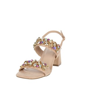 Sandali con tacco da donna 24137 con plateau soletta in gomma Peep Toe-moda cipria per tutte le stagioni inverno primavera estate autunno - Product Image 6