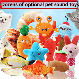 Mainan kunyah lucu katun PP lembut mainan hewan peliharaan isian sayuran buah mainan anjing mewah dengan suara - Product Image 2