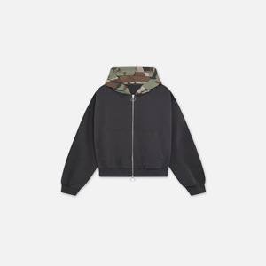 Sudadera con Capucha Finch Garment Personalizada, 460 GSM, Gruesa, con Costura Inversa, Doble Cremallera, de Algodón French Terry, Forro de Camuflaje - Product Image 3