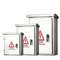 Caja de distribución exterior personalizada, caja de distribución de bajo voltaje para montaje en pared exterior, caja de distribución de acero inoxidable de 32A