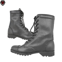Doublesafe Bottes tactiques en cuir moulées à semelle moulée Jungle pour hommes Chaussures tactiques pour hommes Bottes du désert avec talon