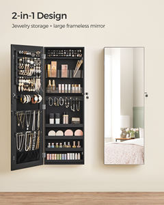 <span class=keywords><strong>Armoire</strong></span> <span class=keywords><strong>à</strong></span> <span class=keywords><strong>bijoux</strong></span> avec miroir <span class=keywords><strong>SONGMICS</strong></span>, <span class=keywords><strong>armoire</strong></span> murale encastrée avec miroir, <span class=keywords><strong>armoire</strong></span> de rangement pour <span class=keywords><strong>bijoux</strong></span> noire - Product Image 3
