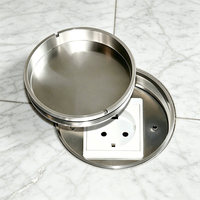 Prise de sol encastrée spirale FUPAI, diamètre 100 mm, pour circuits de courant fort et faible, en acier inoxydable FPL-100, Chine