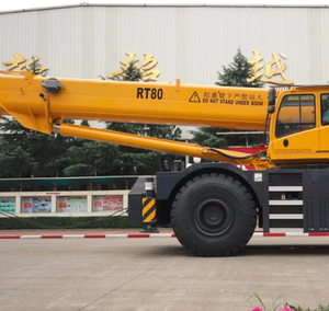 Prix compétitif, grue tout-terrain RT80 de fabrication chinoise, capacité de charge nominale de 80 tonnes, moment de levage nominal de 3140 kn.m. - Product Image 1