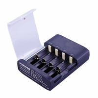 Nouveau chargeur multifonctionnel 1.2V AA AAA batterie 3.7V batterie Rechargeable au Lithium Smart NiMH/NiCd chargeur pour prise à 4 emplacements