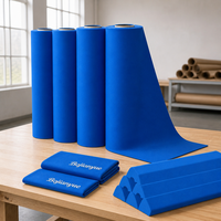 Tissu de rechapage pour table de billard avec 6 bandes de coussin prédécoupées et points de visée argentés pour rail