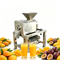 Kleine sapcentrifuge voor ananas, tomaat, mango, pulp, kokosmelk en fruit.