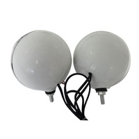 Dc 12v/24v lentille PC étanche led avertissement de phare de moto utilisé moto led voyant d'avertissement pôle lumières de sécurité de moto