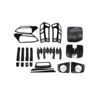 Kit complet de garnitures noires pour voiture (8 pièces) pour Isuzu Dmax 2012-2015 - Accessoires et kits de carrosserie automobiles