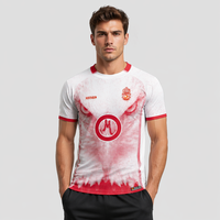 HOSTARON Uniformes d'entraînement de football en tissu jacquard à impression numérique personnalisée, maillot de football original, technique de sublimation, vêtements d'équipe