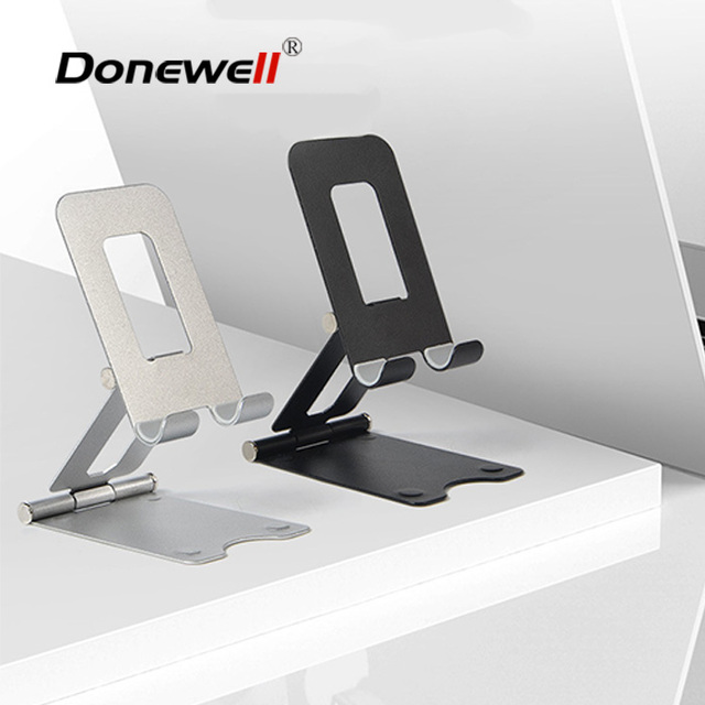 Desktop Cell Phone Holder Foldable Adjustable Mobile Phone Stands Tablet Holder Universal Aluminium Stands