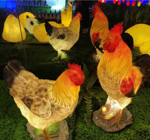 Lámpara LED con Forma de Gallo para Exteriores, para Parques Temáticos, Paisajes y Jardines - Product Image 1
