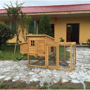 บ้านเลี้ยงไก่กลางแจ้ง SDC011 SHUNDA สุดหรู ทันสมัย เป็นมิตรกับสิ่งแวดล้อม พร้อมกระดุมไม้สำหรับปิดประตู - Product Image 4