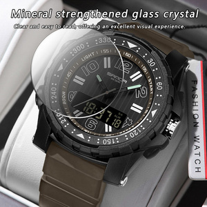 Reloj SANDA 3375 para Hombre, Reloj Electrónico Deportivo de Moda para Exteriores, Reloj de Pulsera Luminoso con Doble Pantalla Resistente al Agua - Product Image 5