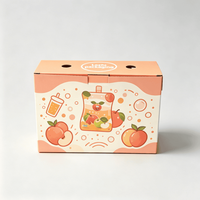Cajas de Embalaje de Cartón Corrugado Personalizadas con Logotipo, Cajas de Papel Biodegradable para Bebidas, Venta Caliente
