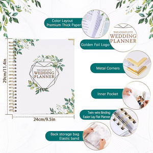 Agenda de Planificación de Bodas Personalizada con Lista de Tareas, Presupuesto, Metas y Organizador, con Separadores y Caja de Regalo - Product Image 3