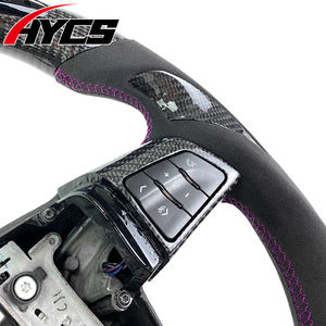 Volante de fibra de carbono de velocidad LED de cuero de gamuza de estilo deportivo personalizado para volante de coche <span class=keywords><strong>Cadillac</strong></span> CT4 CT5 CTS CTSV - Product Image 4