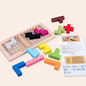 Chất Lượng Tốt Bằng Gỗ Pentominoes Trò Chơi Câu Đố Não Phát Triển Đồ Chơi Tangram Hình Học Toán Học Mô Hình Khối Đồ Chơi - Product Image 2