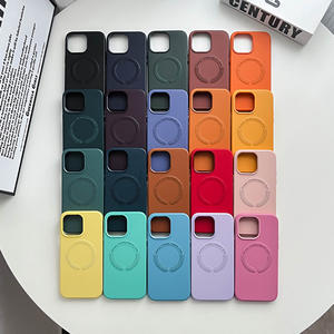 Funda de cuero completa de cuero de diseño protector duradero Premium para iPhone 16 Pro Max Funda de teléfono de lujo ajustada con magnético - Product Image 1