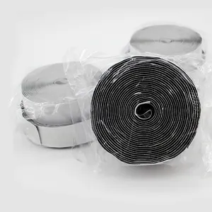 Hoge Kleverige Lus/Haakoppervlak Dubbelzijdig Zelfklevend Bevestigingsmiddel Velcroes Tape Haak 25Mm * 25M 100% Nylon Polyzak Witte Tape