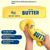 Jouet anti-stress à rebond lent, best-seller du commerce extérieur, en forme de bâton de beurre moelleux, barre de beurre douce, emballé individuellement, jouet à presser