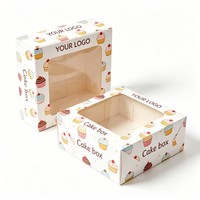 Boîte en papier pliable bon marché de qualité alimentaire recyclable en gros pour gâteaux, biscuits, chocolats, pains et desserts