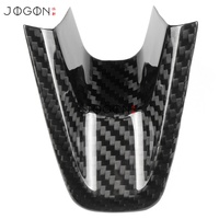 Cache inférieur de volant pour Hyundai Genesis G70 IK 2017-2025, garniture de cadre de volant en fibre de carbone véritable, accessoires intérieurs