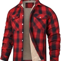 Veste en polaire pour homme, nouvelle collection automne-hiver, manches longues, à carreaux, coupe ample, chaude, décontractée