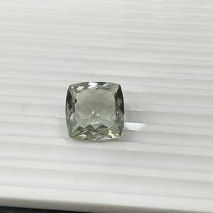 Piedra preciosa de prasiolita Natural, forma de cojín suelto, corte brillante, piedra preciosa de amatista verde, producto a granel hecho a mano - Product Image 5