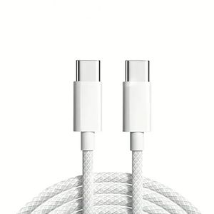 3FT/6FT 60W Quick Charging <b>Cable</b> Nylon USB-C <b>Cable</b> Type C to Type C <b>Data</b> <b>Cable</b> for Phone 15 16 Pro Max - Product Image 1
