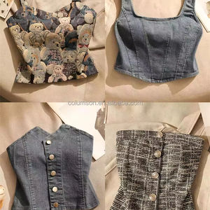 <span class=keywords><strong>Camiseta</strong></span> de Tirantes para Mujer, Estilo Corsé, Cuello Cuadrado, Estampado Floral, Multicolor, Sexy, Verano - Product Image 2