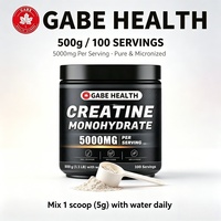 Créatine monohydrate en poudre à étiquette privée ODM/DEM, 5000 mg par portion, micronisée, complément pré-entraînement pour la force musculaire, personnalisable