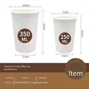 Vasos Desechables Compostables Personalizados de Bagazo de Caña de Azúcar, Ecológicos para Barbacoas, Picnics y Fiestas al Aire Libre - Product Image 4