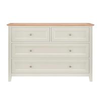 Buffet Moderne en Chêne Bicolore Écologique et Durable avec 4 Tiroirs pour Salon, Chambre, Salle à Manger, Villas, Hôtels, Appartements