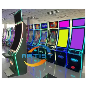 Vertical Dual HD Touch Screen Multi 3d Skill Game PC/pcb Board Metal Cabinet Fusion 4 Fish New Design Skill Game Machine