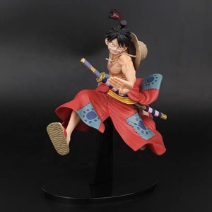<span class=keywords><strong>Figurine</strong></span> d'anime <span class=keywords><strong>One</strong></span> <span class=keywords><strong>Piece</strong></span> de 21 cm en PVC OEM, boîte aveugle, <span class=keywords><strong>Wano</strong></span> Anime Warrior Nidai Kitetsu Manga Zoro, <span class=keywords><strong>figurine</strong></span> d'anime Monkey D Luffy - Product Image 1
