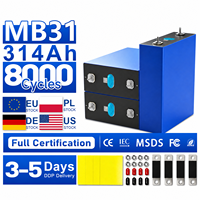 Batterie LiFePO4 prismatique rechargeable MB31 314Ah en gros pour stockage d'énergie, 8000 cycles