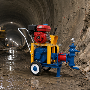 Pompe à mortier à essence portable 25L/min 15 bars pour l'injection de ciment et de boues pour la réparation de ponts et de tunnels - Product Image 4