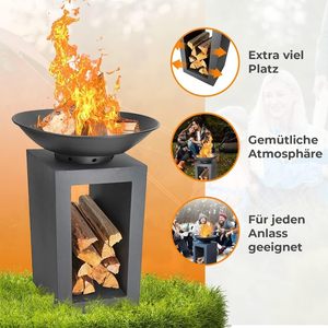 Brasero de Metal Moderno de Primera Calidad para Jardín, Brasero para Leña, Brasero para Fogatas con Recubrimiento en Polvo - Product Image 2