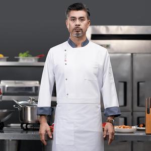 Chaqueta de <span class=keywords><strong>Chef</strong></span> Personalizada para Cocina, Restaurante, Panadería, Cafetería, Servicio de Comida, Uniforme de Cocinero de Manga Larga - Product Image 2