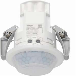 EED503 Personalizzabile con rilevatore di presenza e movimento Hagers 360 DALI2 a incasso, rilevamento fino a 20m - Product Image 1