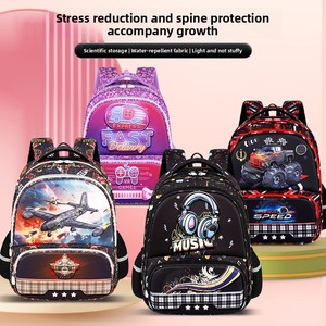 <strong>2026</strong> New Cute Cartoon Children's Polyester Backpack Large Capacity Multi-compartment Anti-fatigue Spine Protection <strong>Super</strong> - Product Image 5
