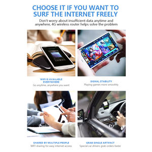 DNXT OEM&ODM เซินเจิ้น M31 LED แบตเตอรี่ 3000MAH สำหรับใช้งานกลางแจ้ง 4G 6G รองรับซิมการ์ด 1 ช่อง ความเร็ว 300Mbps ไฟร์วอลล์ ฮอตสปอต ไวไฟเราเตอร์ รุ่น EU - Product Image 6