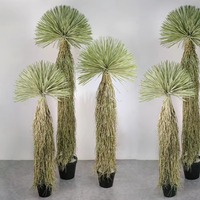 Maßgefertigter Künstlicher Vogelscheuchenbaum Plastik Grüne Kunstpflanzen Grünpflanzen-Bonsai im Topf für Heimdekoration