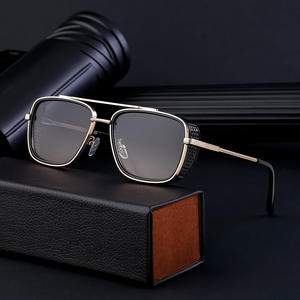 Gafas de Sol Retro Punk para Hombre Steam, Montura Negra, Lentes de PC con Protección UV400, para Conducir, Moda, Clase 2 - Product Image 3