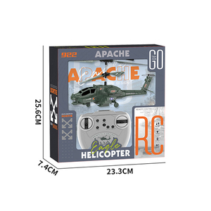 Hélicoptère RC Apache électrique 2CH avec lumières LED, fonctionnement automatique, gyroscope intégré, jouet pour enfants prêt à jouer en intérieur/extérieur, cadeau - Product Image 6